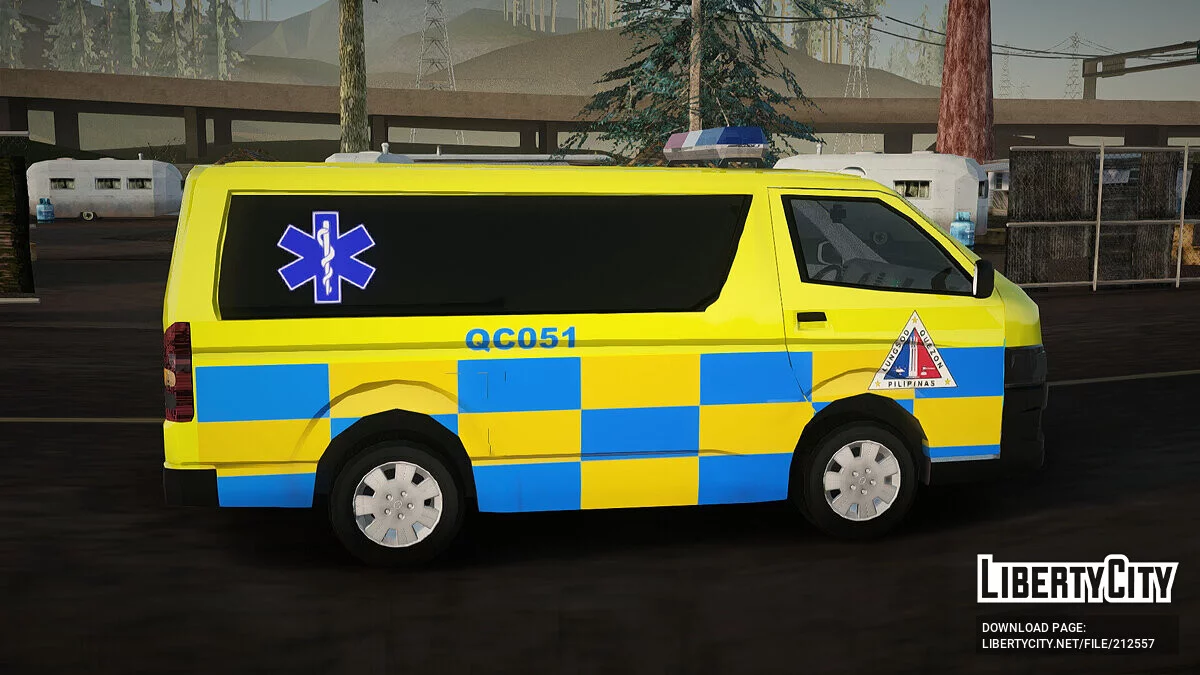 Toyota Hiace Quezon City Ambulance / GTA San Andreas