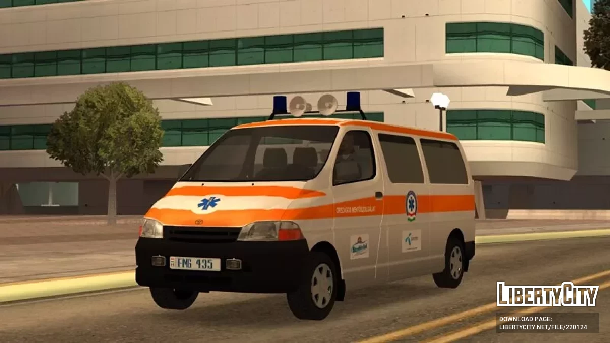 Toyota HiAce XH10 Magyar mentőautó / GTA San Andreas