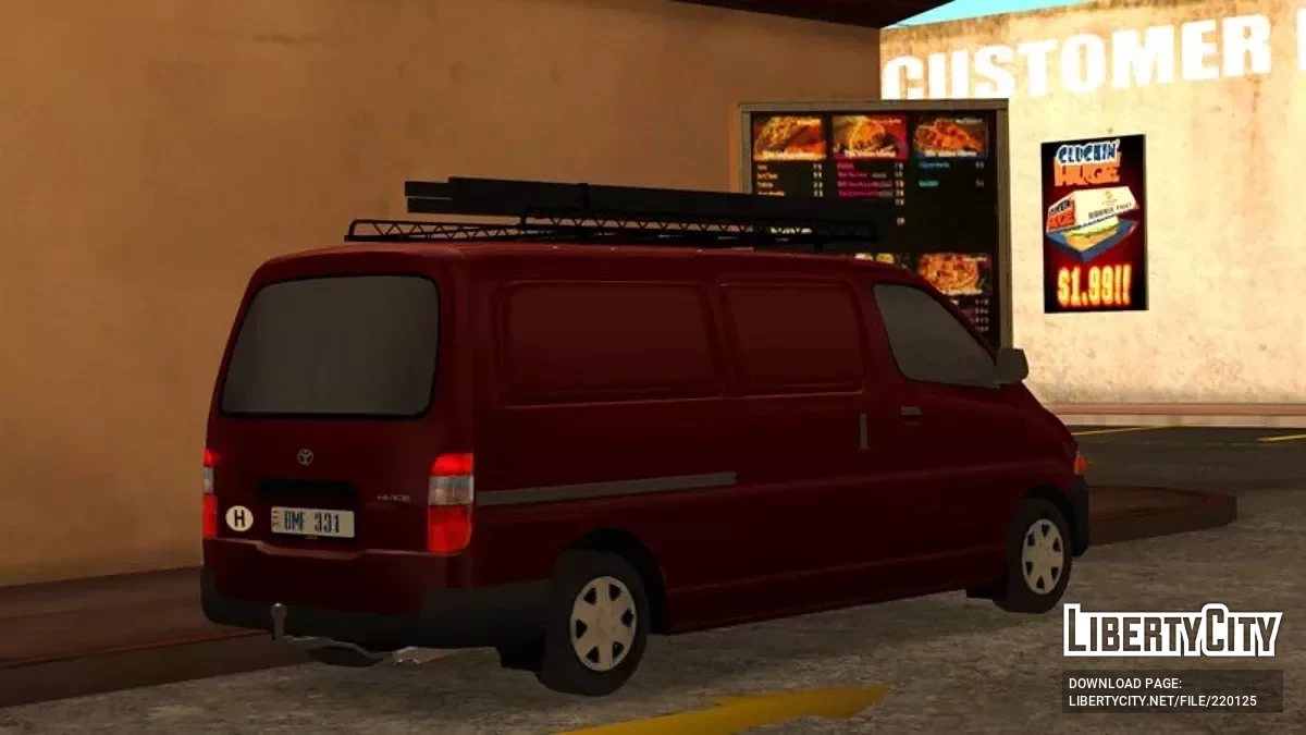Toyota HiAce XH10 / GTA San Andreas