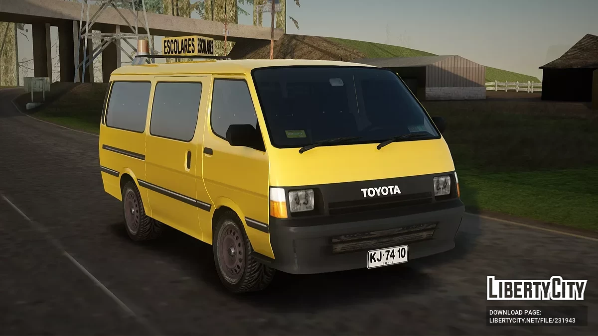 Toyota Hiace 1992 Школьный автобус / GTA San Andreas
