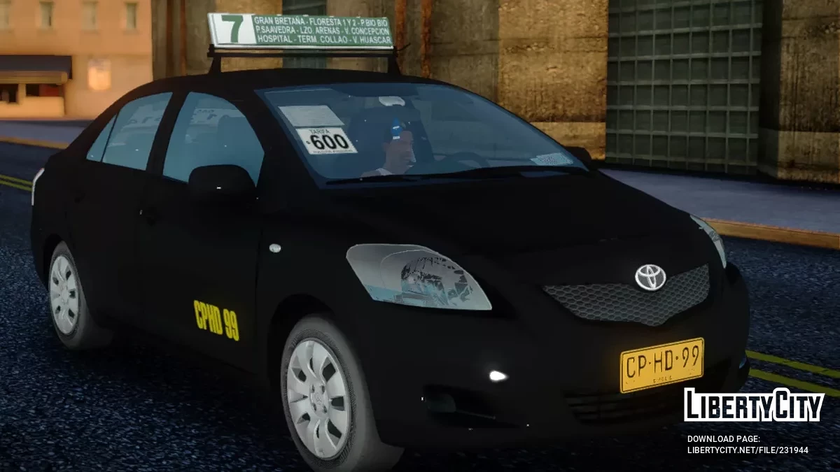 Toyota Yaris 2010 Colectivo / GTA San Andreas