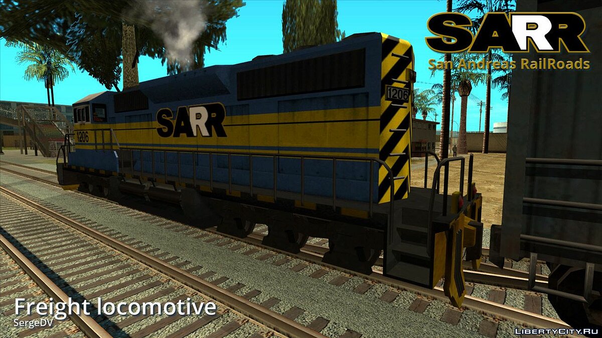 Грузовой локомотив SARR 1206 (v.1.2) для GTA San Andreas - Картинка #2
