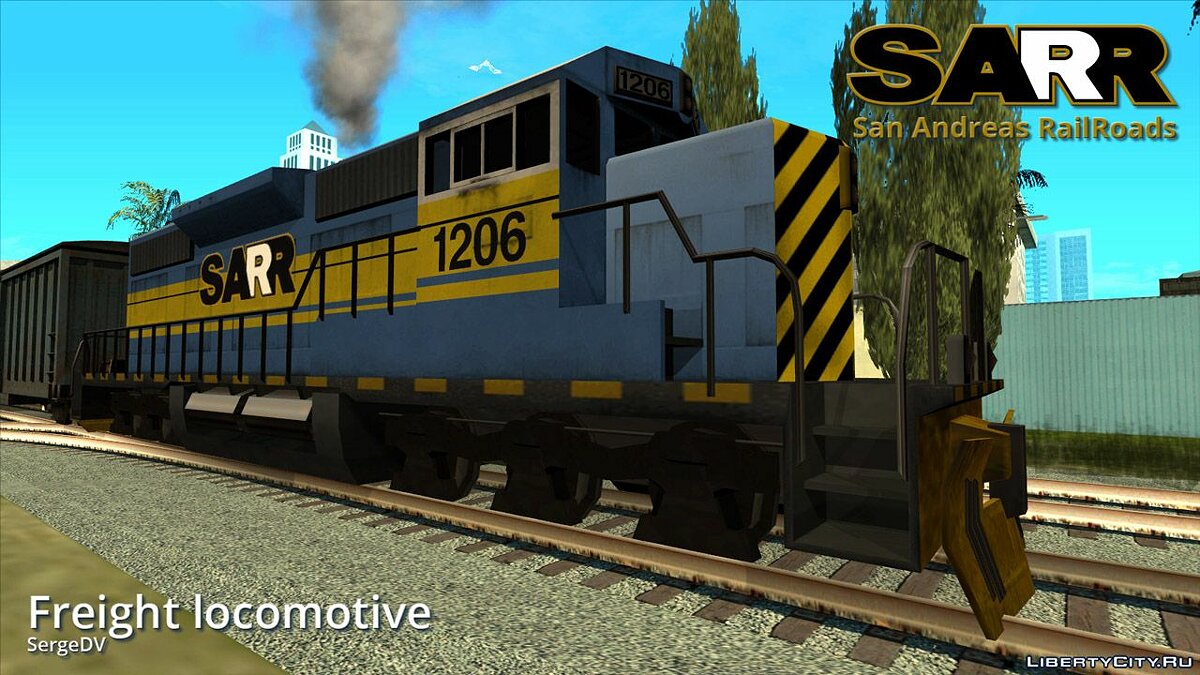 Грузовой локомотив SARR 1206 (v.1.2) для GTA San Andreas - Картинка #1