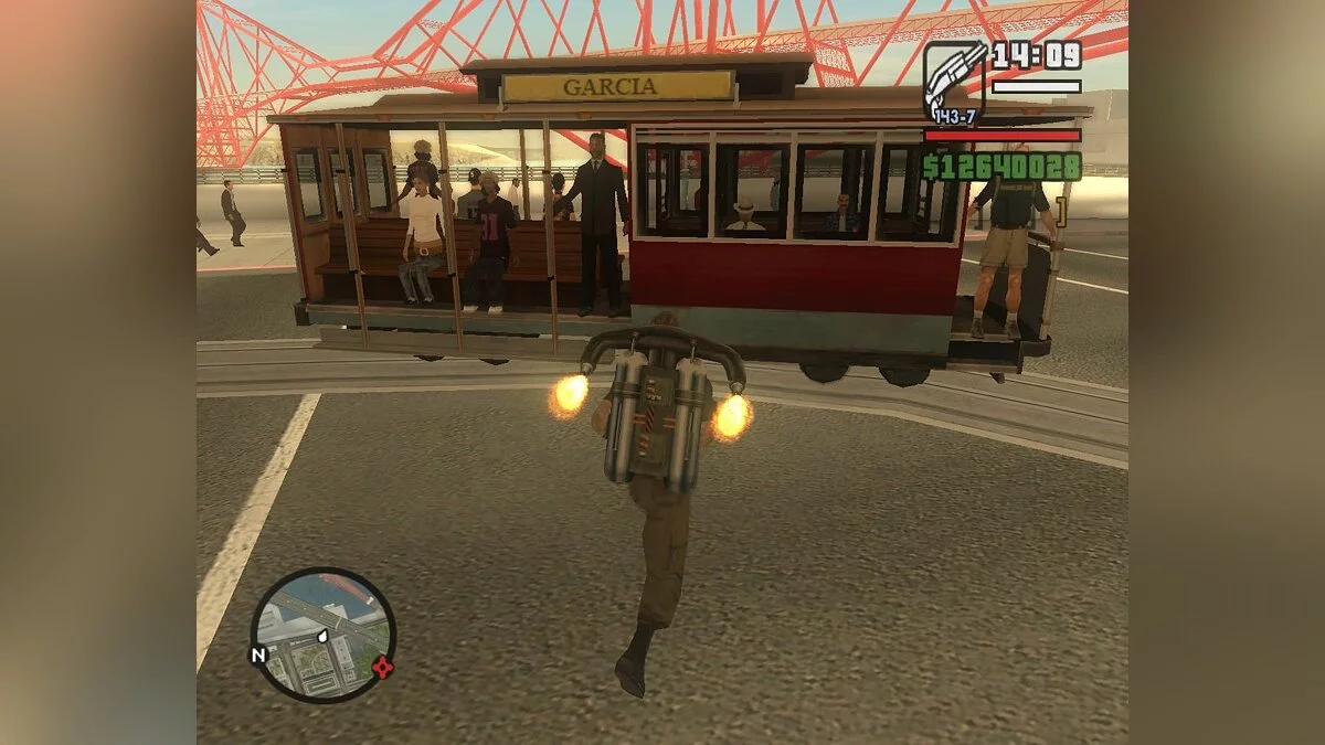 Люди в трамваях / GTA San Andreas