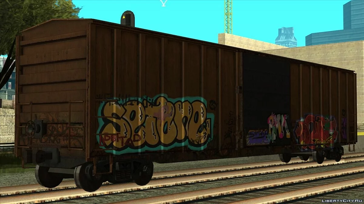 Крытые вагоны из GTA V (пак из объектов) / GTA San Andreas