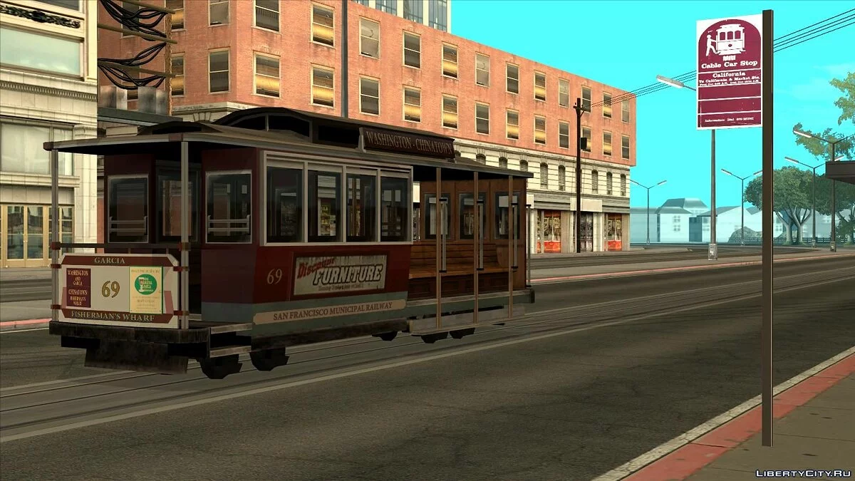 Обновленный кабельный трамвай / GTA San Andreas