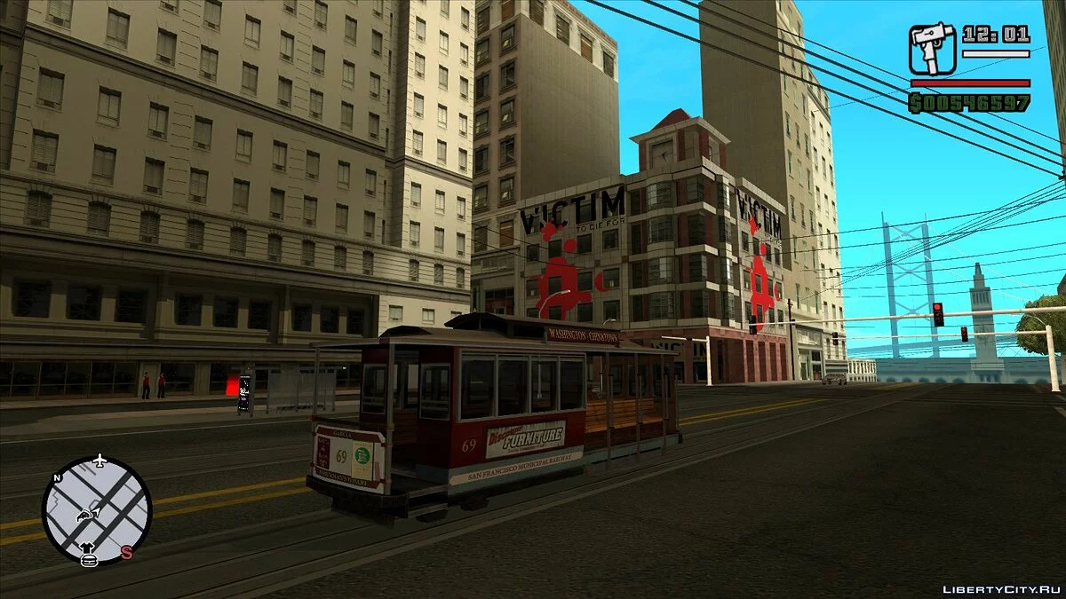 Обновленный кабельный трамвай / GTA San Andreas