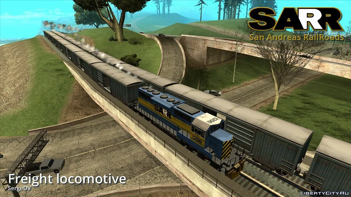 Грузовой локомотив SARR 1206 (v.1.2) / GTA San Andreas