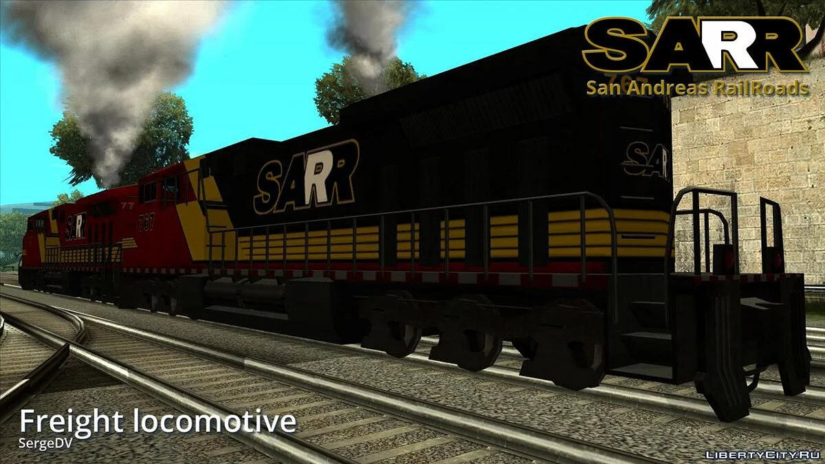 Грузовые локомотивы SARR 777 и 767 / GTA San Andreas