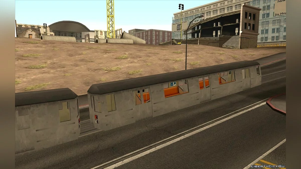 Поезд из GTA 3 вместо трамвая / GTA San Andreas