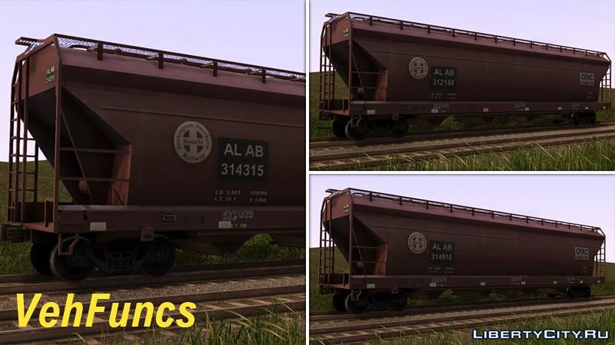 Вагон-хоппер для оксида алюминия BNSF / GTA San Andreas