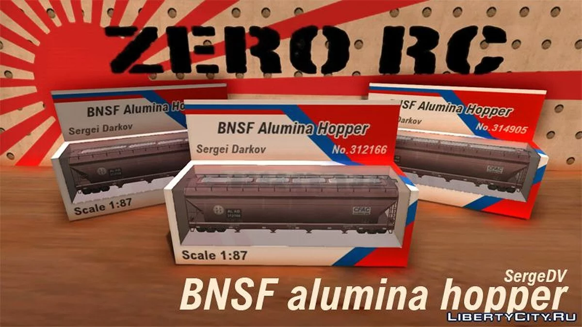 Вагон-хоппер для оксида алюминия BNSF / GTA San Andreas