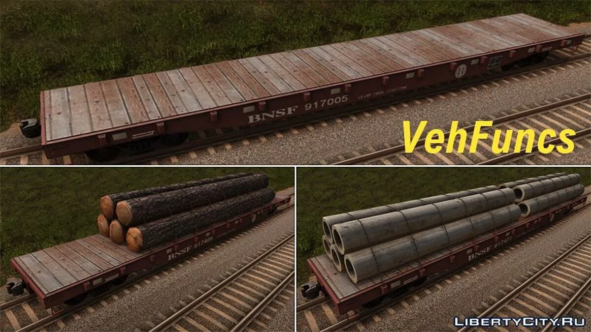 Вагон-платформа BNSF / GTA San Andreas