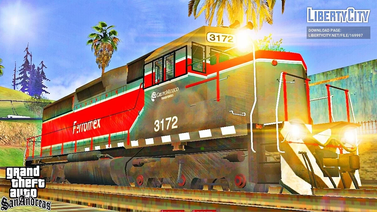 Поезд SD40-2 / GTA San Andreas (iOS, Android)