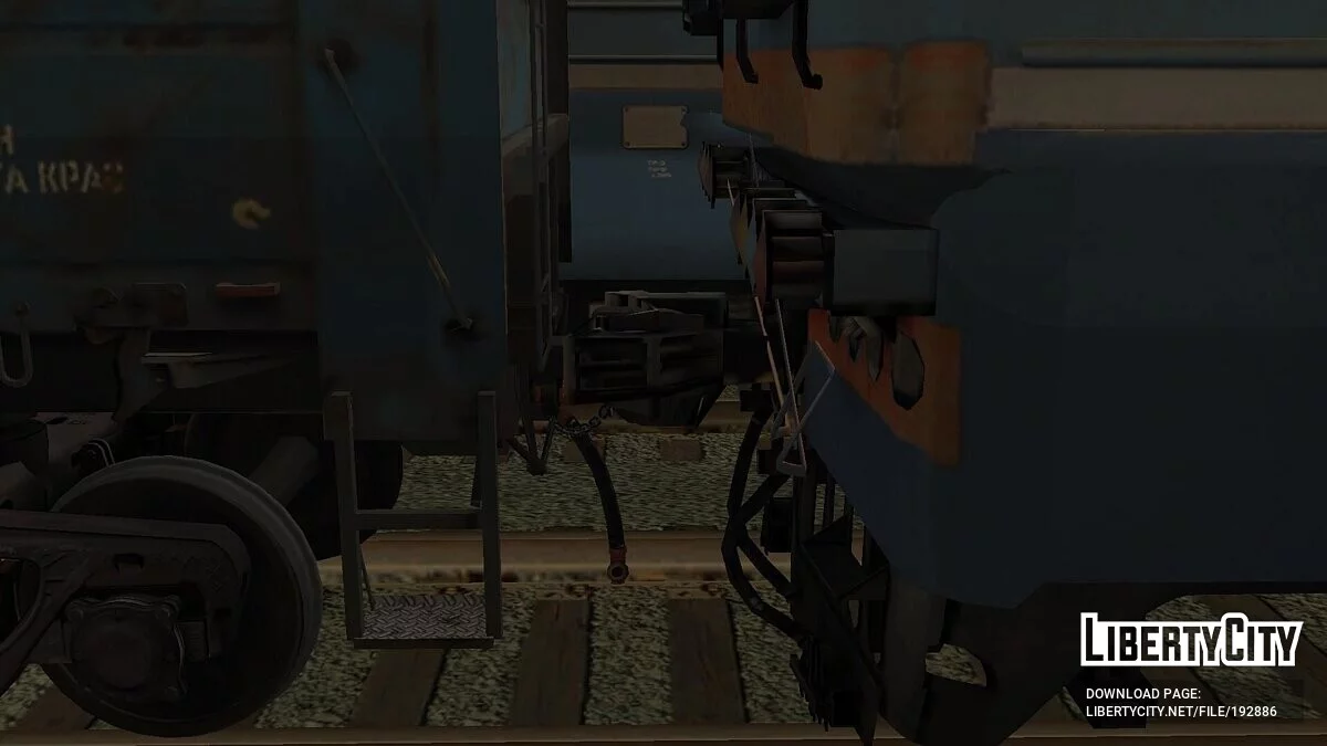 Полувагон №61166419 Новотранс для перевозки сыпучих грузов / GTA San Andreas