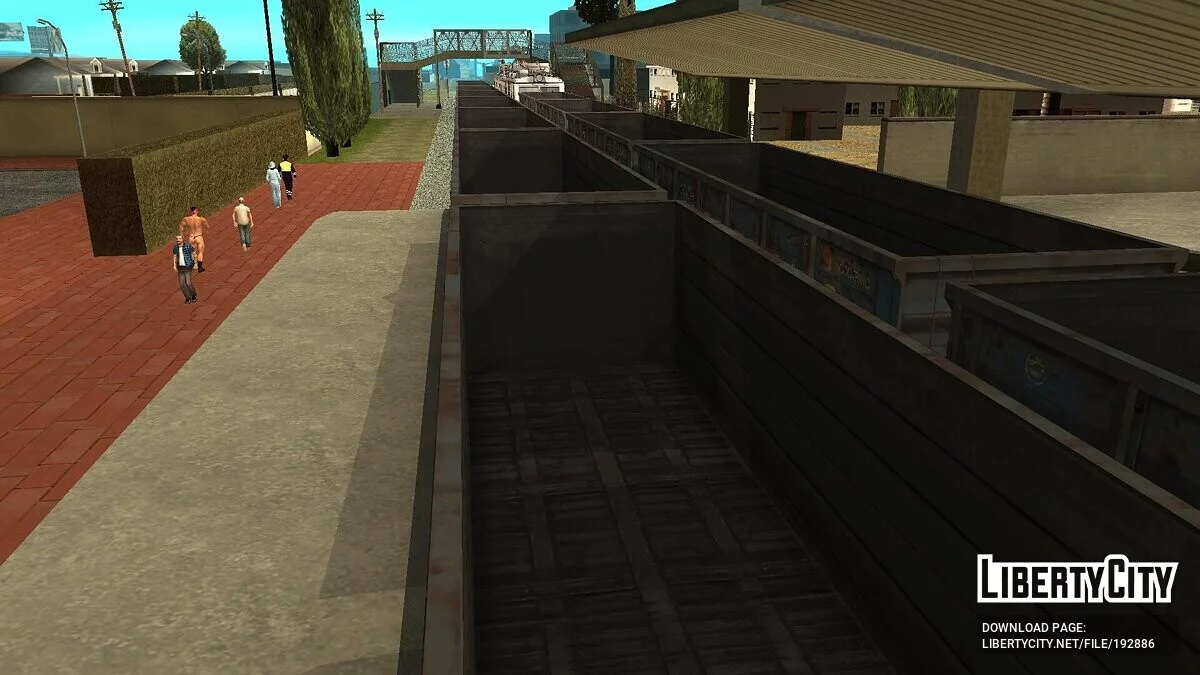 Полувагон №61166419 Новотранс для перевозки сыпучих грузов / GTA San Andreas