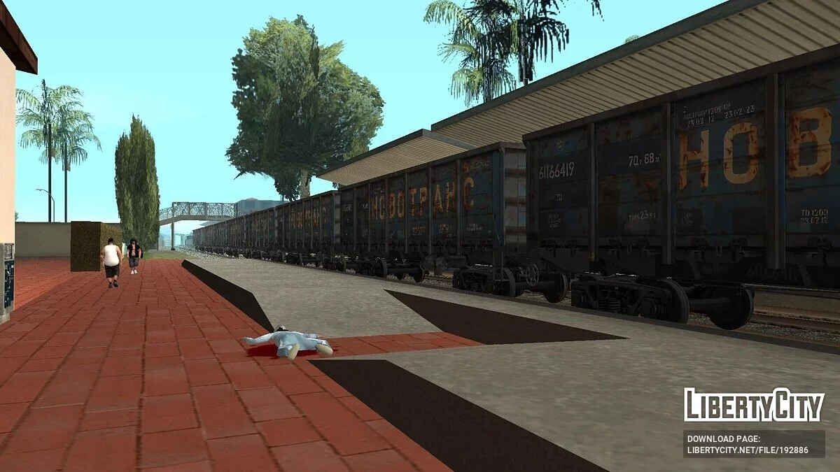 Полувагон №61166419 Новотранс для перевозки сыпучих грузов / GTA San Andreas