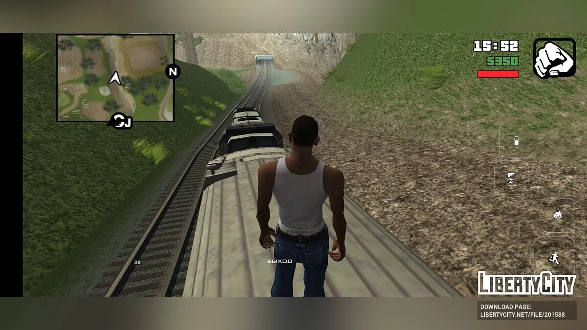 ЧМЭ3 Пассажирский плацкартный состав / GTA San Andreas (iOS, Android)