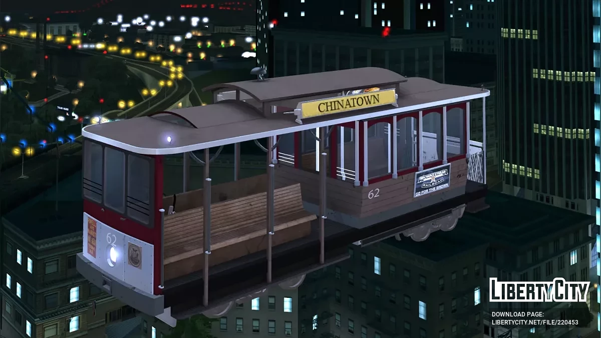 Улучшенный трамвай в высоком качестве / GTA San Andreas