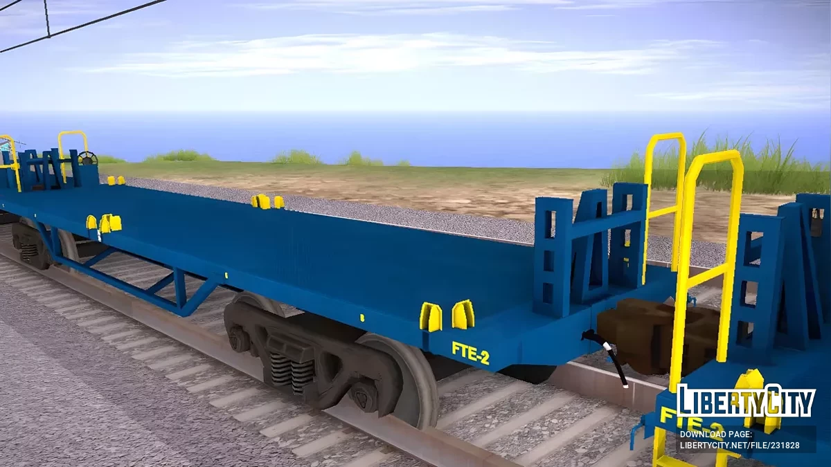 Локомотив EMD SD39. Платформа. FEPASA / GTA San Andreas