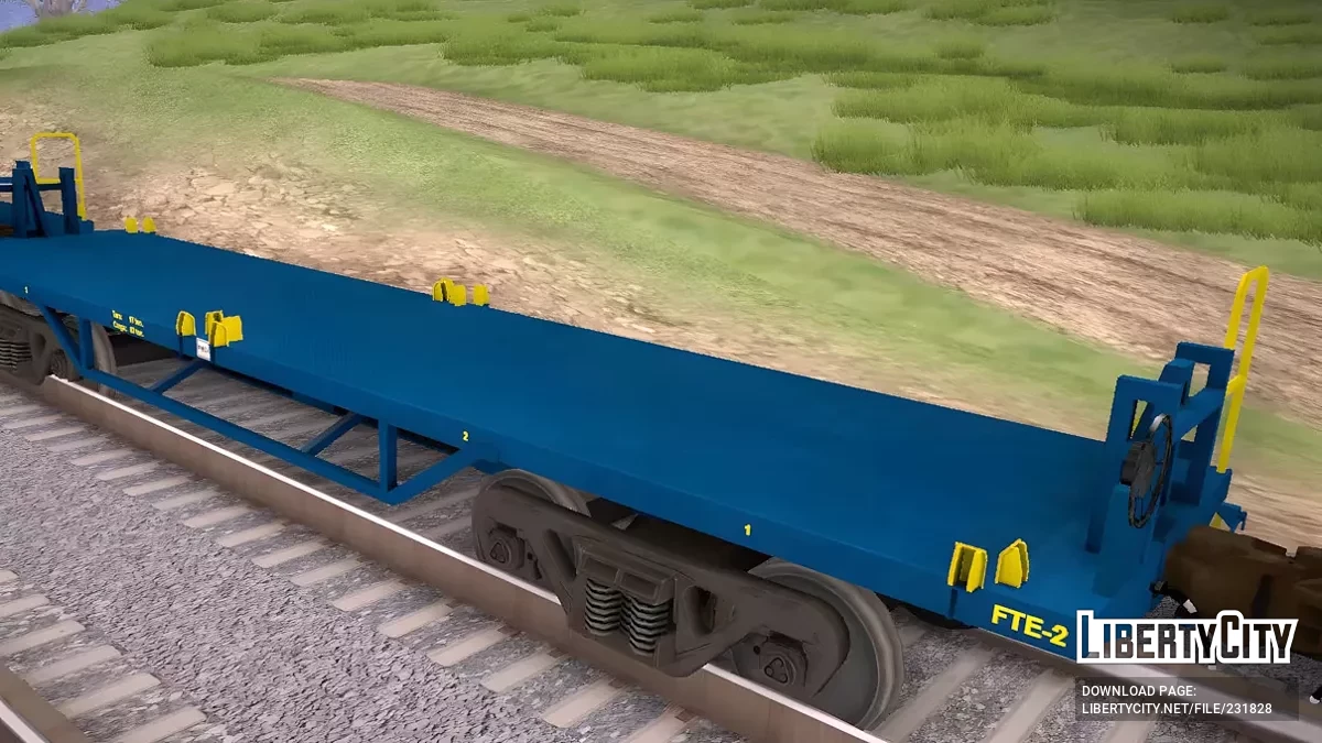 Локомотив EMD SD39. Платформа. FEPASA / GTA San Andreas