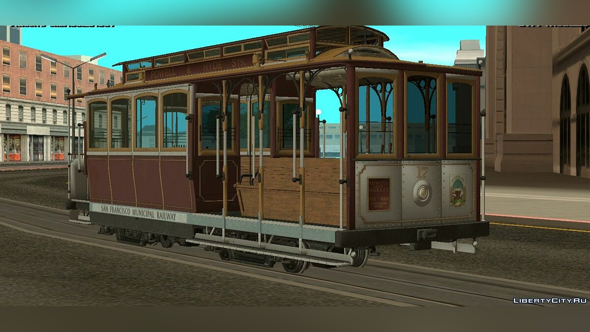 San Francisco Classic Cable Car Railway для GTA San Andreas - Картинка #2