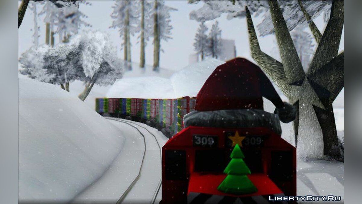 Рождественский поезд для GTA San Andreas - Картинка #2
