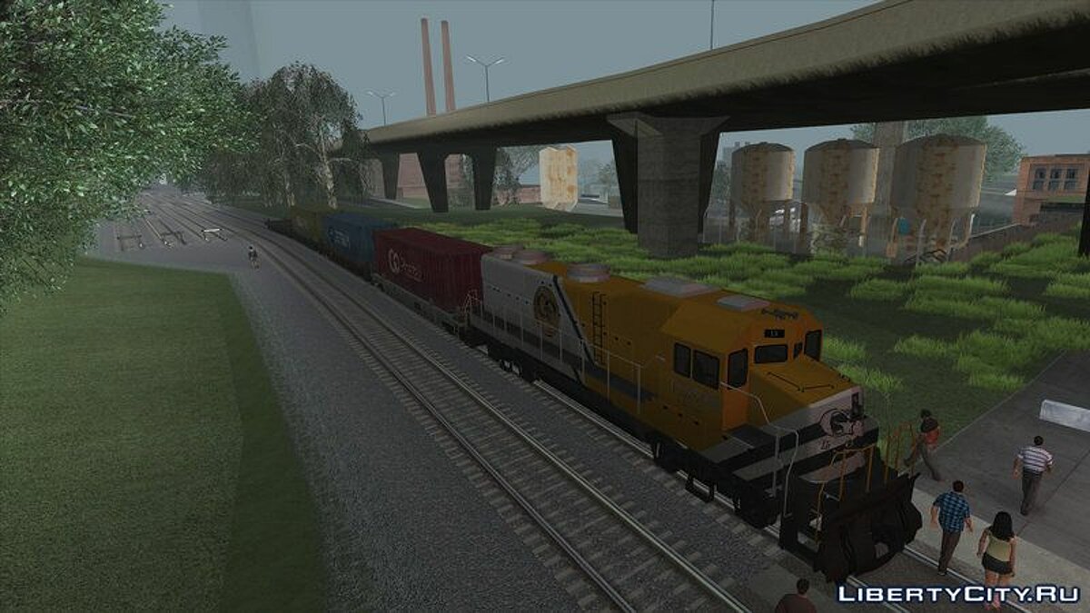 Грузовой поезд из GTA 5 для GTA San Andreas - Картинка #5