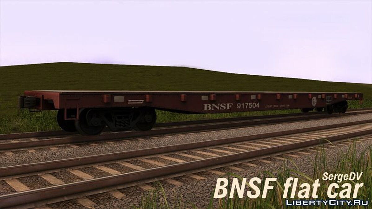Вагон-платформа BNSF для GTA San Andreas - Картинка #1