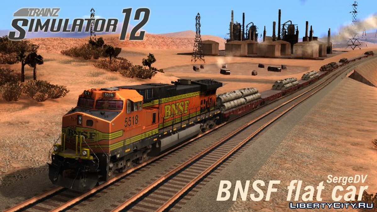 Вагон-платформа BNSF для GTA San Andreas - Картинка #3