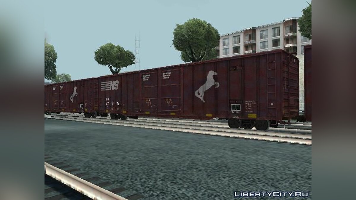 Вагон Norfolk Southern Railroad для GTA San Andreas - Картинка #2