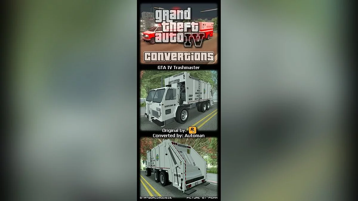 Trashmaster из GTA4 / GTA San Andreas