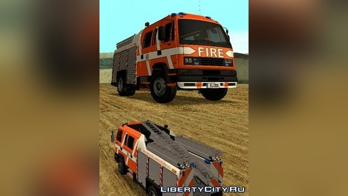 Скачать Daf Leyland 55 Fire Truck для GTA San Andreas