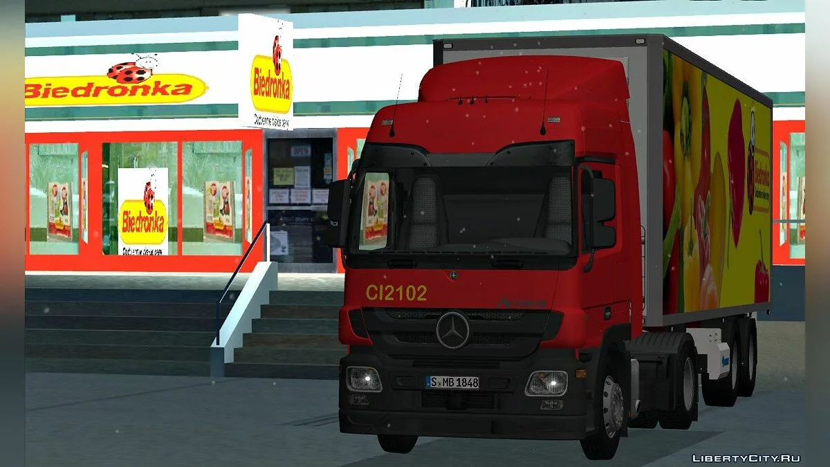 Biedronka Mercedes and Krone / GTA San Andreas