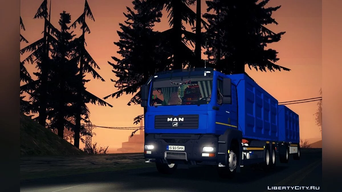 MAN TGA 28 430 PALIFT + Trailer / GTA San Andreas