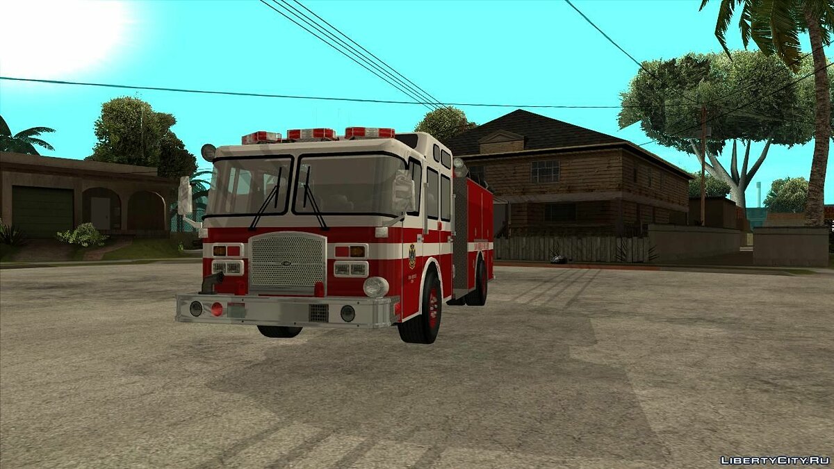 Замена машины Fire Truck (firetruk.dff, uk.dff) в GTA San Andreas (116  файлов) / Страница 9