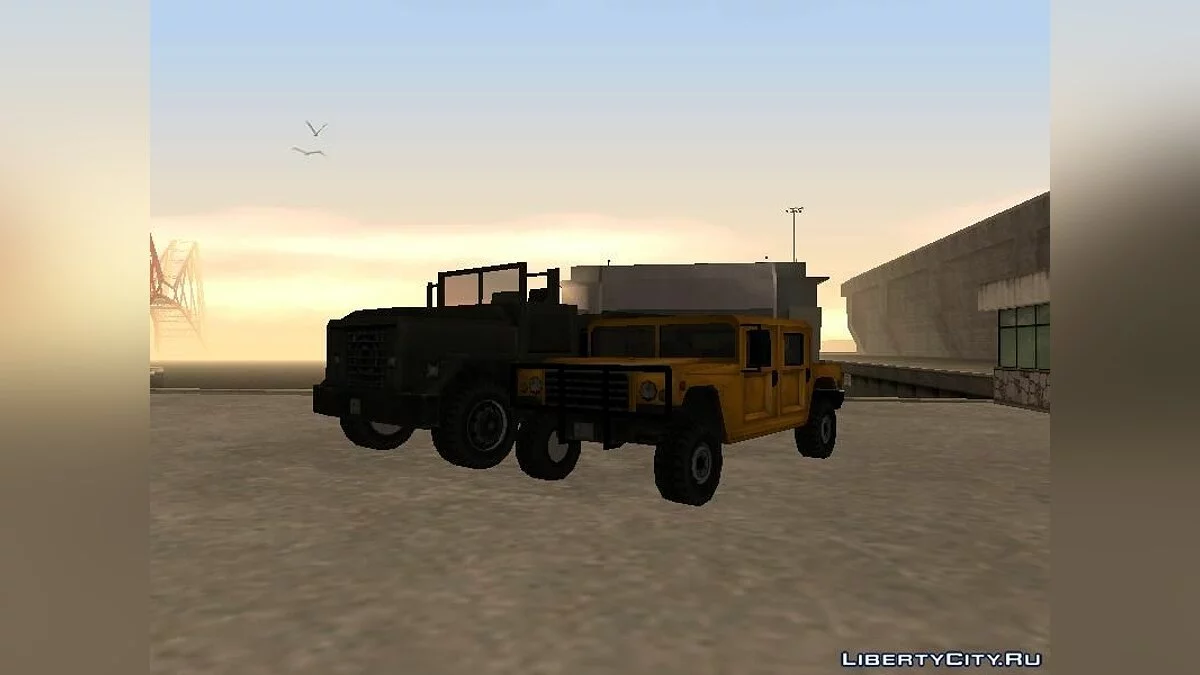 GTA III Flatbed/Baracks / GTA San Andreas