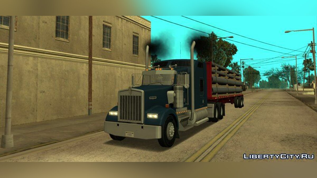 Скачать Kenworth W900 & Trailer Pack для GTA San Andreas