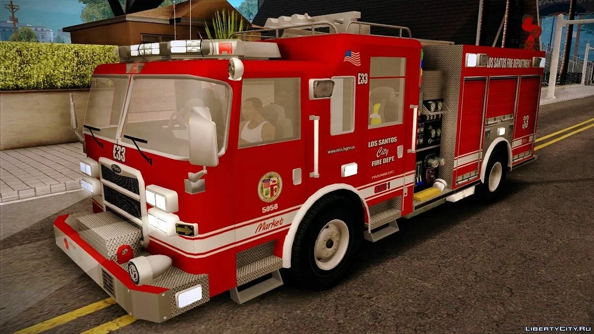 Pierce Arrow XT 2008 Los Santos Fire Department  / GTA San Andreas