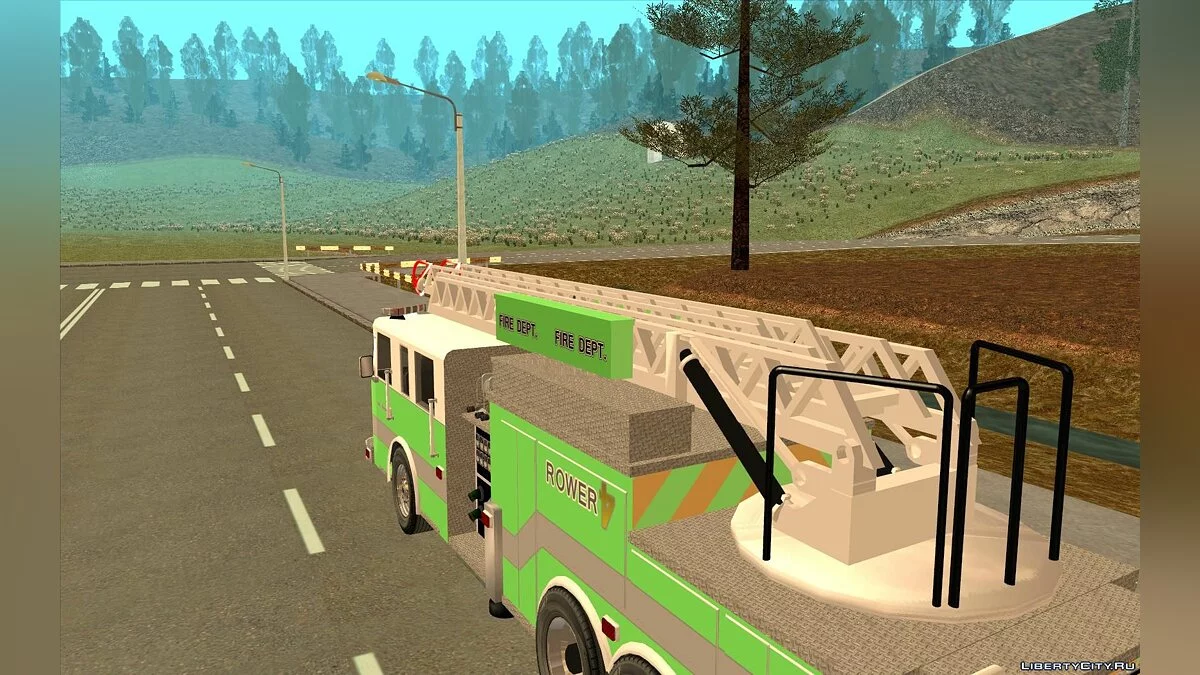 Pierce Arrow XT FD Rower Ladder Green / GTA San Andreas