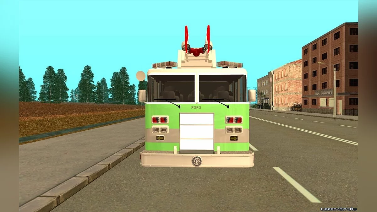 Pierce Arrow XT FD Rower Ladder Green / GTA San Andreas