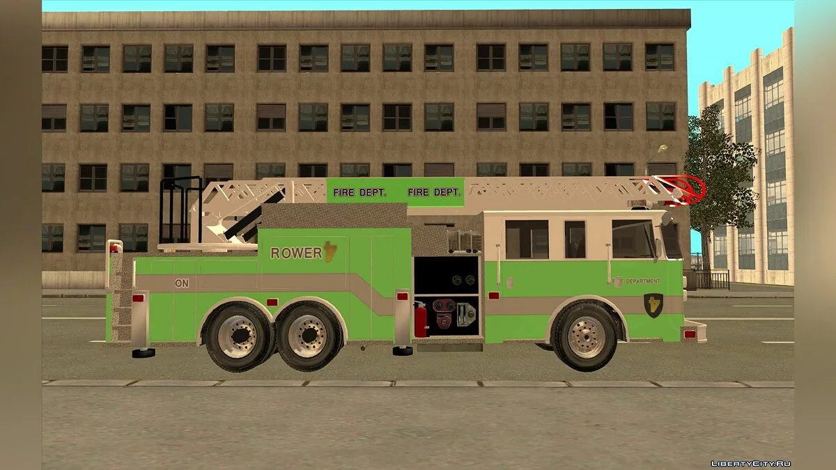 Pierce Arrow XT FD Rower Ladder Green / GTA San Andreas