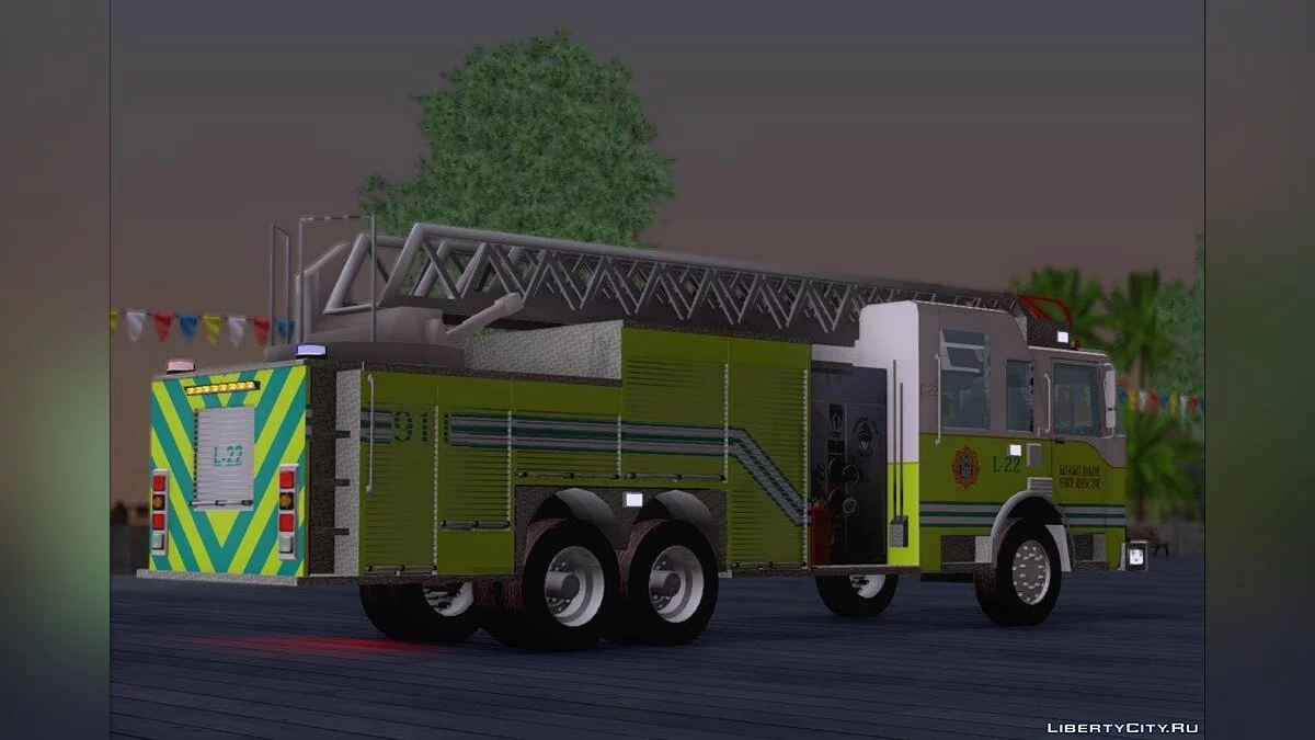Pierce Arrow XT Miami Dade Fire Department Ladder 22 / GTA San Andreas