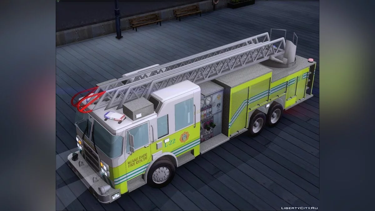 Pierce Arrow XT Miami Dade Fire Department Ladder 22 / GTA San Andreas
