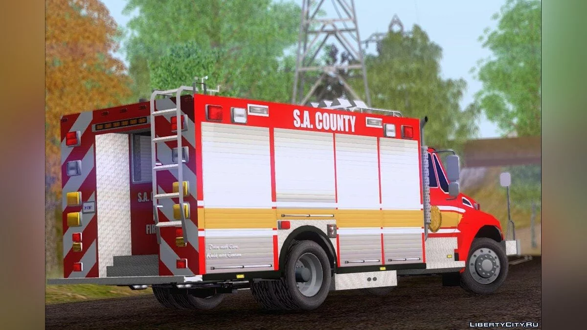 Pierce Commercial SACFD Rescue Unit / GTA San Andreas