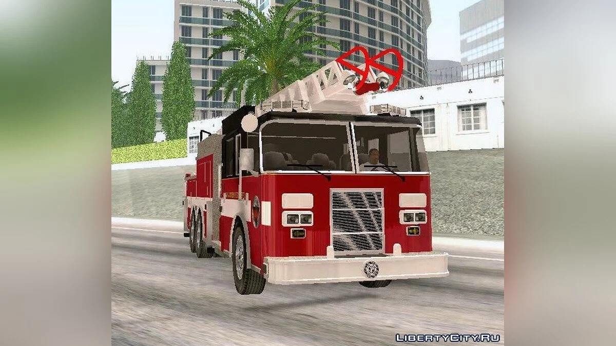 Pierce Firetruck Ladder SA Fire Department / GTA San Andreas