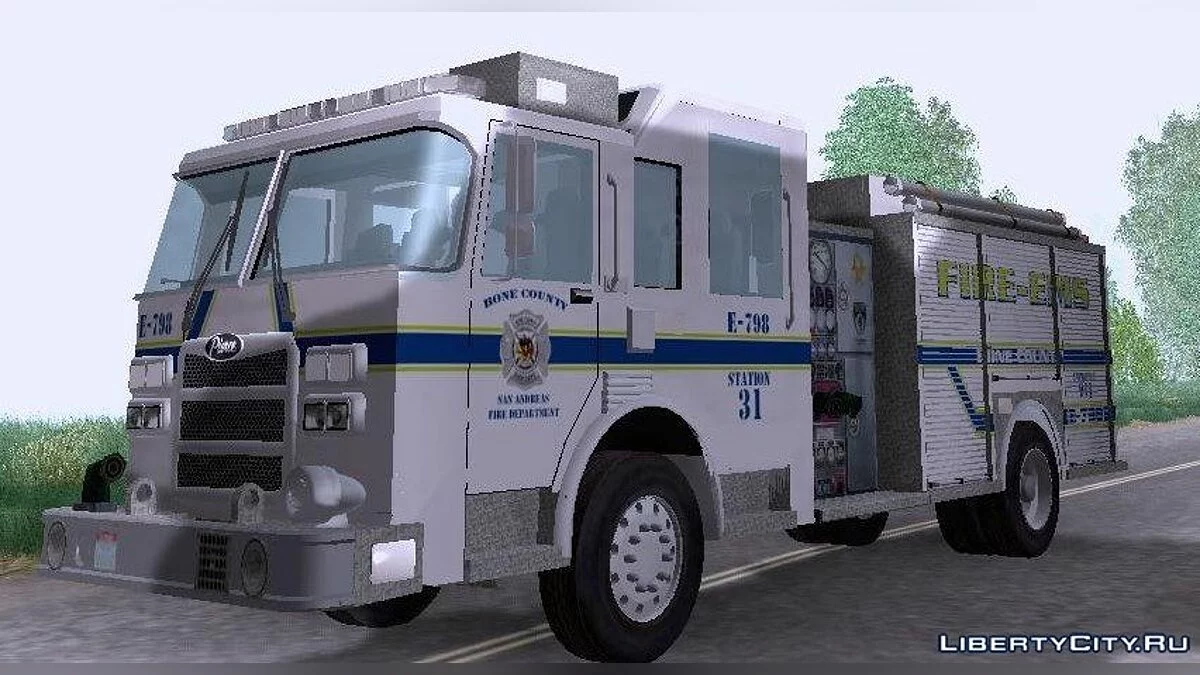 Pierce Pumpers. B.C.F.D. FIRE-EMS / GTA San Andreas
