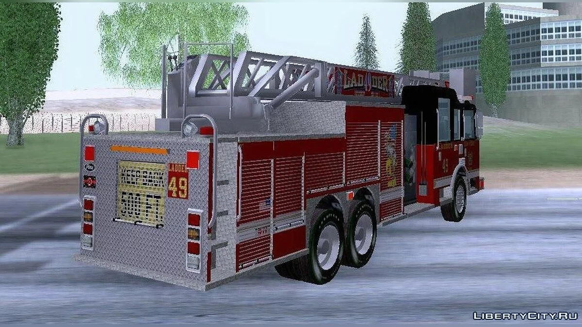 Pierce Rear Mount SFFD Ladder 49 / GTA San Andreas
