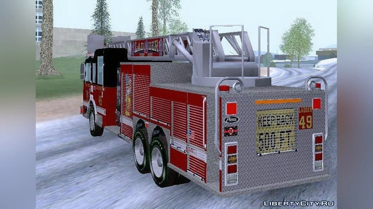 Pierce Rear Mount SFFD Ladder 49 / GTA San Andreas