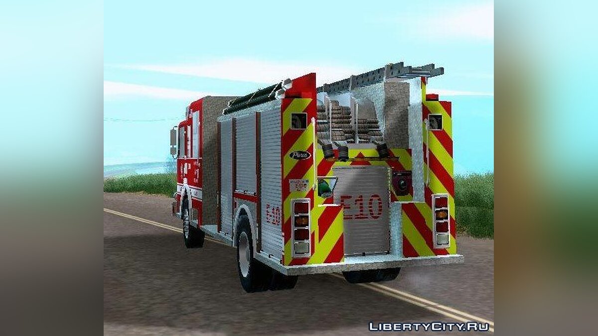 Скачать Pierce Saber LAFD Engine 10 для GTA San Andreas